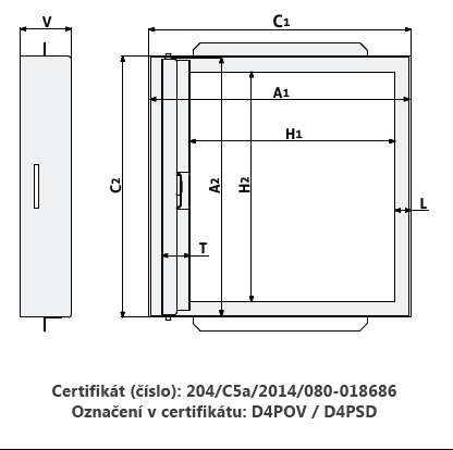 DVÍŘKA POŽÁRNÍ EI60_II